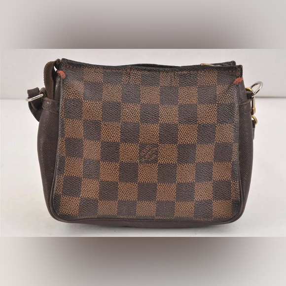 SOLD Authentic Mini Damier Ebene Trousse Make Up Bag Pochette - Picture 3 of 14